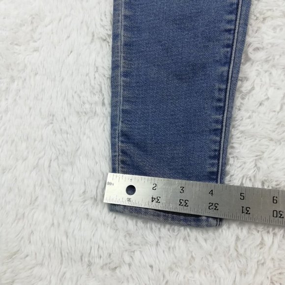 American‎ Eagle Womens Jeans Jeggings Blue Denim Light Wash Super Stretch 0 - Picture 10 of 13